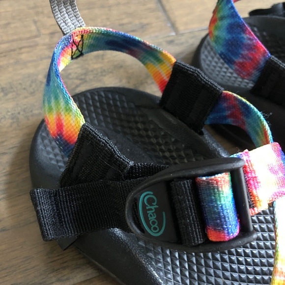 Chaco tie-dye hiking outdoor water sandals kids size 3 - Picture 4 of 6